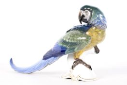 A 20th century Rosenthal model of a parrot.