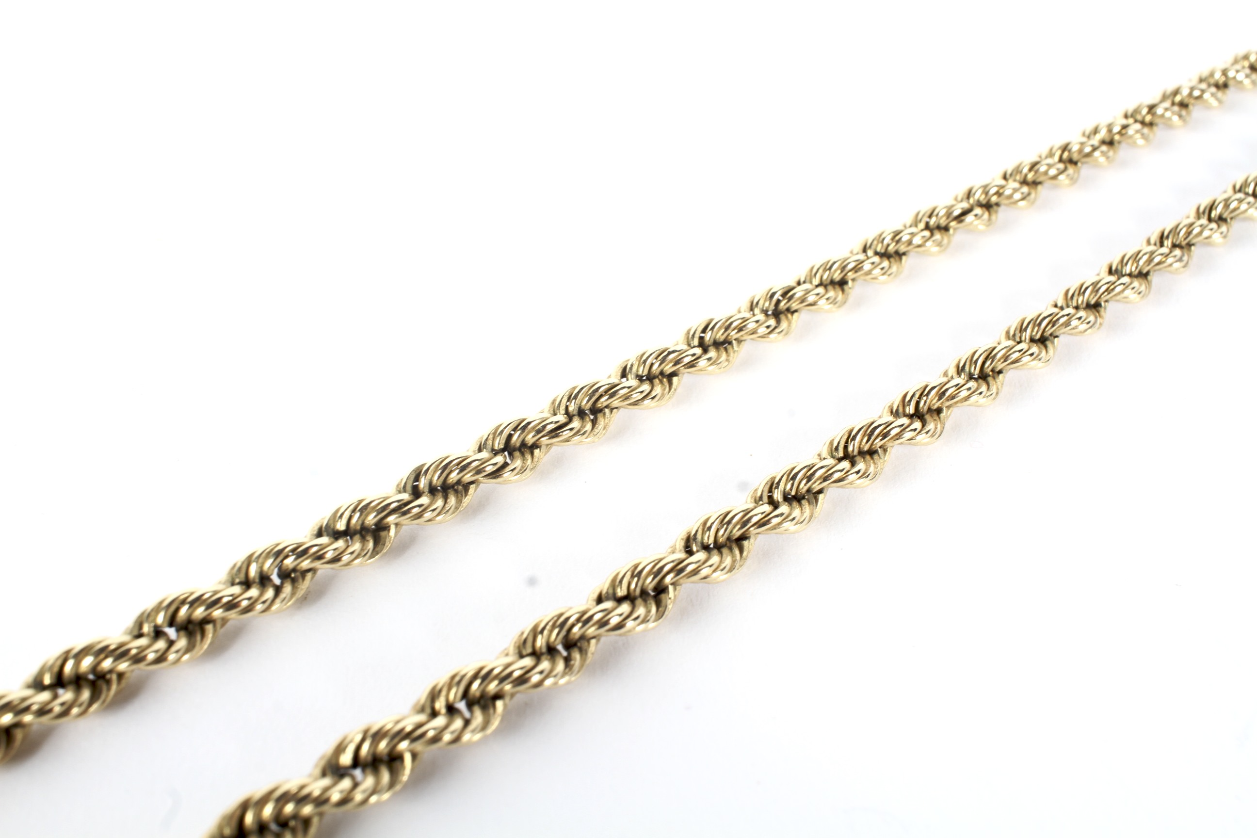 A modern Italian 9ct gold rope-twist necklace. - Image 2 of 2