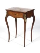 A 19th century French gilt-metal mounted rosewood Louis XV style side table.
