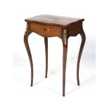 A 19th century French gilt-metal mounted rosewood Louis XV style side table.