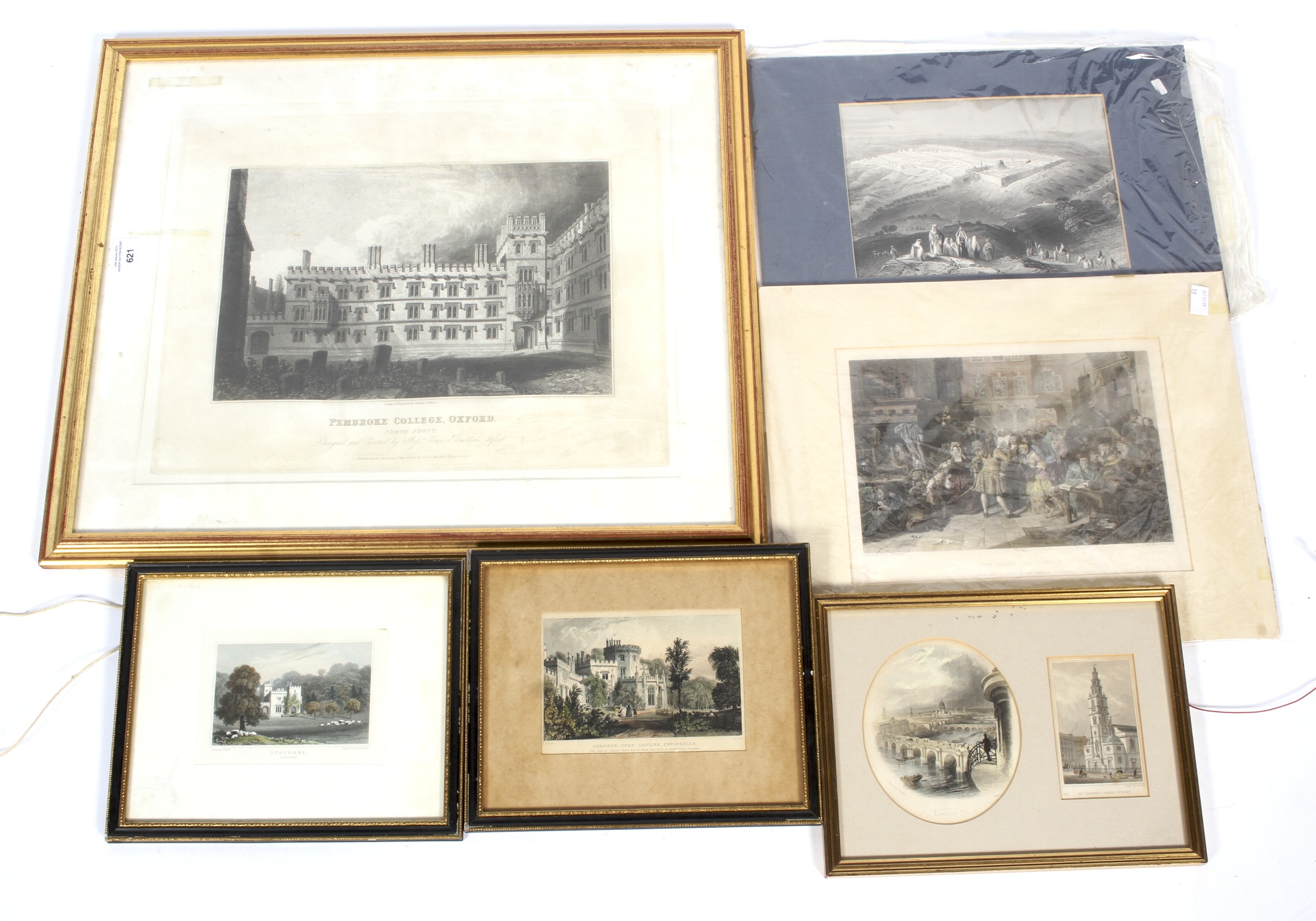 A group of 19th century engravings.