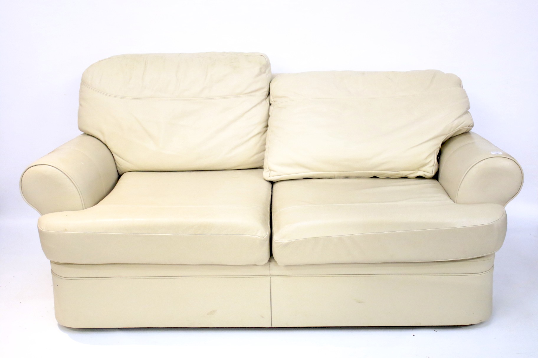 A contemporary sofa.