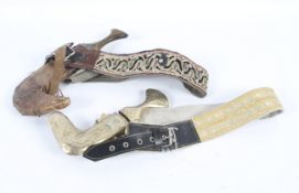 A Middle Eastern Jambiya dagger and anot