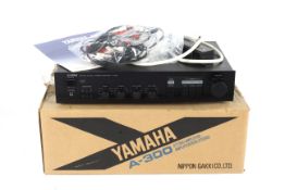 A Yamaha A-300 Stereo hi fi seperate amplifier.