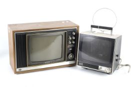 Two vintage Sony televisions.