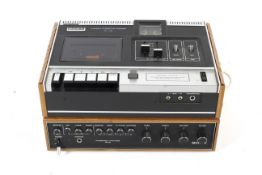 A vintage Sony Stereo Cassette-corder and a Sony Intergrated Stereo Amplifier.