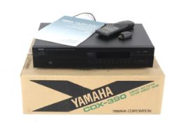 A Yamaha hi-fi sperate Compact Disc Player CDX-390.