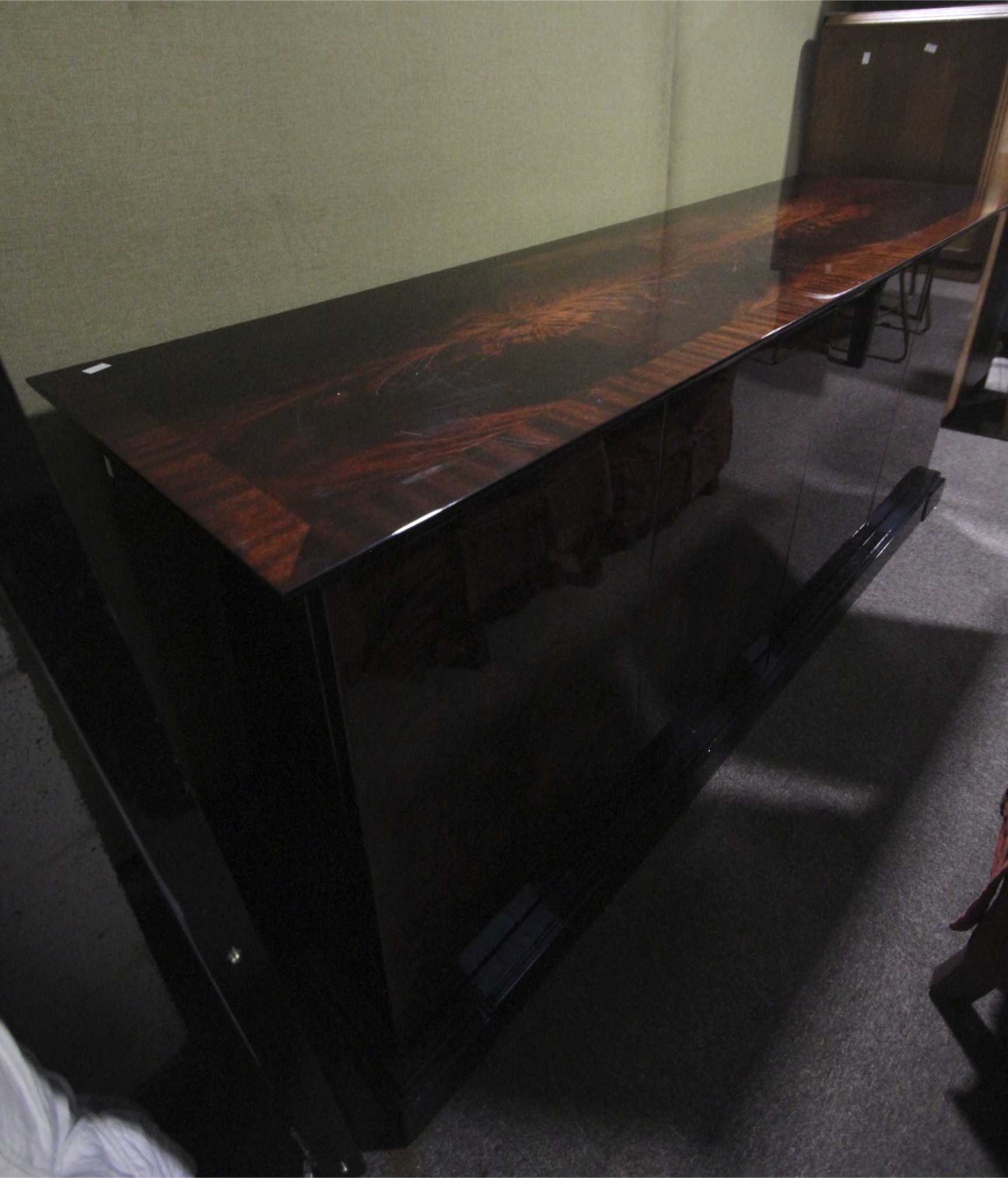 An Italian polished and black lacquered - Image 7 of 8