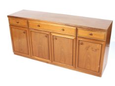 A retro teak sideboard. With three friez