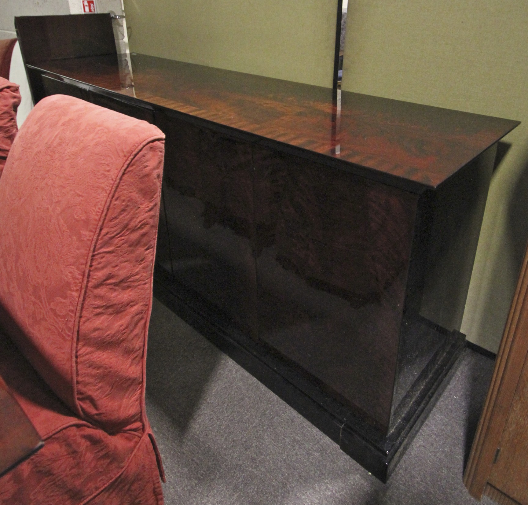 An Italian polished and black lacquered - Image 3 of 8