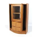 A Nathan glazed display cabinet and CD r