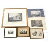 A group of 19th century engravings. Incl