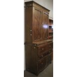 A large 19th century mahogany secretaire