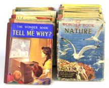 A collection of vintage 'Wonder Books'.