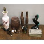 An assortment of Mid Century ceramics and collectables.