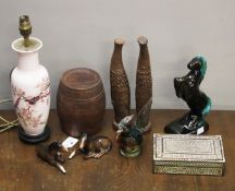 An assortment of Mid Century ceramics and collectables.