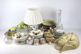 An assortment of 20th Century ceramics and glassware.