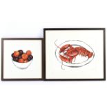 Lucy Routh (21st Century), two limited edition prints. 'Summer Plums'