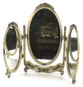 A French style tryptic dressing table mirror.