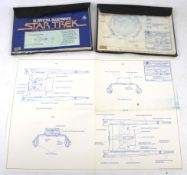 Two folders of fourteen Official Blue Prints for 'Star Trek The Motion Picture'.