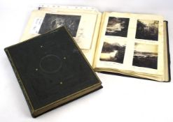 Two Victorian scrapbooks and photograph albums.