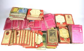 A large collection of vintage ordinance survey maps.