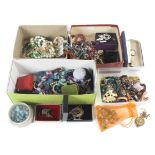 An assortment of costume jewellery including necklaces, bangles, bracelets etc.