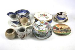 A group of English pottery and porcelain, circa 1800 and later.