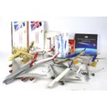 An assortment of model aircraft.