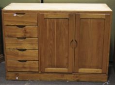 An under counter kitchen bases, with five drawers and double cupboards,
