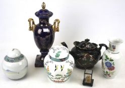An assortment of contemporary ceramics.
