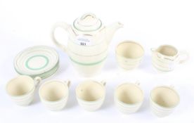 Clarice Cliff Newport pottery 5 setting coffee service.