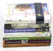 Seven Recipe and Chef related signed hardback books.