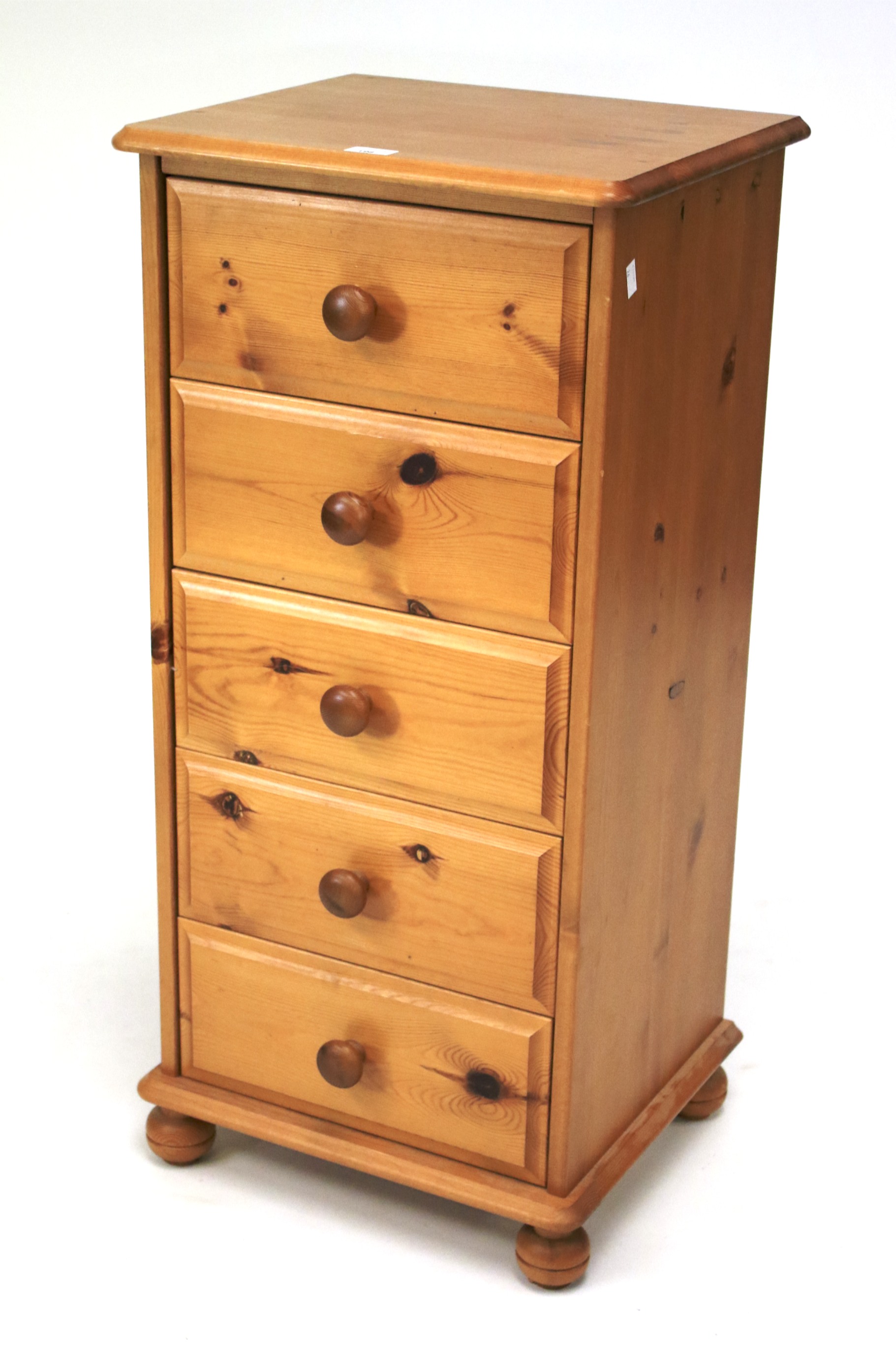 A contemporary pine cabinet.