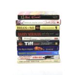 Ten signed hardback books relating to television, film and entertainment.