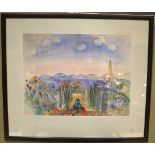 A framed print after Raoul Duffy, La Baie de Nice.