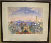 A framed print after Raoul Duffy, La Baie de Nice.