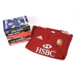 Six Rugby related signed hardback books.