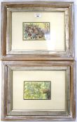 Two 20th century watercolours. Signed 'R