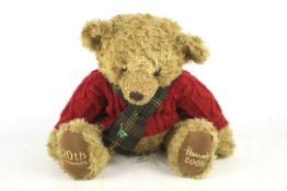 A Harrods 2005 collectors teddy bear. Wi