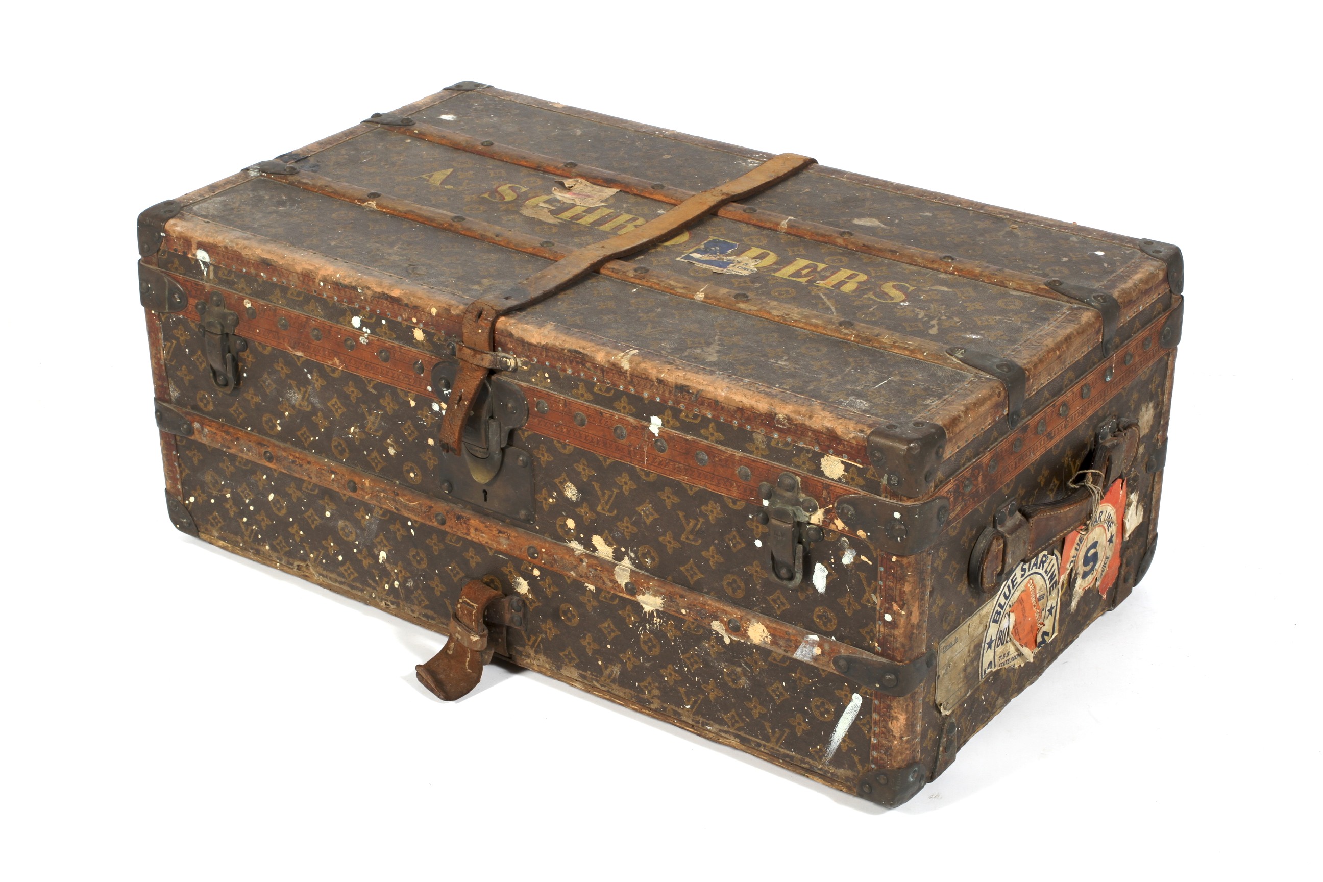 An early 20th century Louis Vuitton travelling trunk.