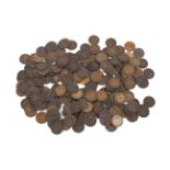 A bag of Victoria to George VI farthing coins