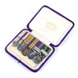 WWI military cross group of five miniature medals.