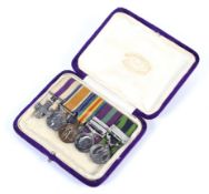 WWI military cross group of five miniature medals.
