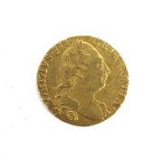 A 1786 guinea coin