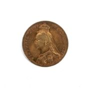 An 1889 sovereign coin