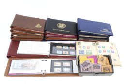 A large quantity of stamps in albums, covers, etc.