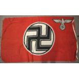 A WWII large German flag.