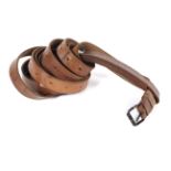 1940s military leather campaign equipment straps
