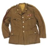 QE2 Royal Army Medical Corps major's jacket with medals ribbons.